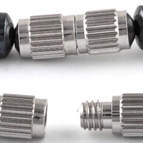 NEW 18” HEMATITE OPEN HEART W/TURQUOISE COLORED QUARTZ STONE NECKLACE - Picture 9 of 12